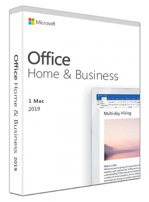 Office 2019 Home & Business für MAC, Vollversion, ESD, 32 und 64bit Ausführung