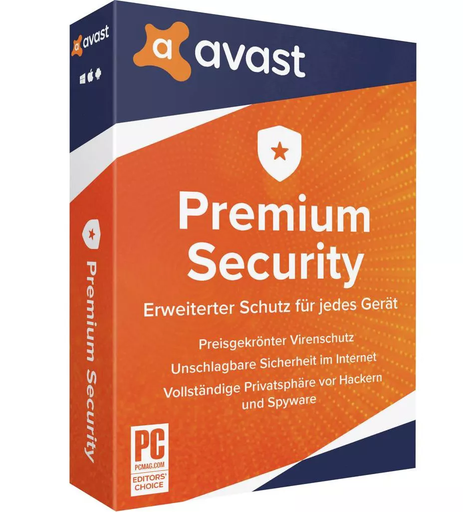 Avast Premium Security (3 PC - 2 Years) ESD, refurbished Computer