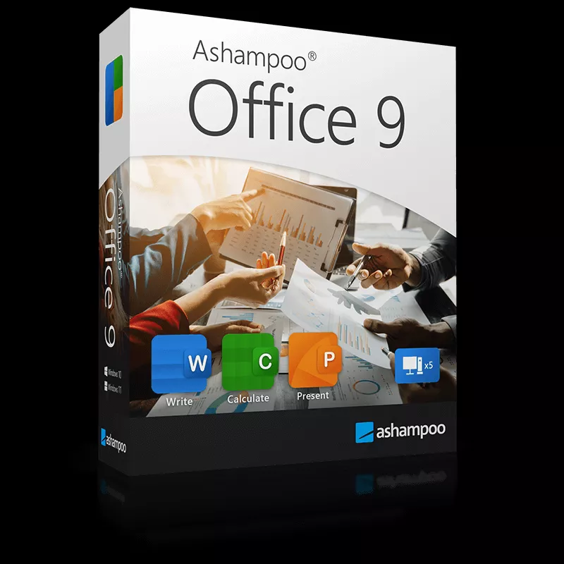 Ashampoo Office 9 (5 PC - perpetual) ESD, refurbished Computer