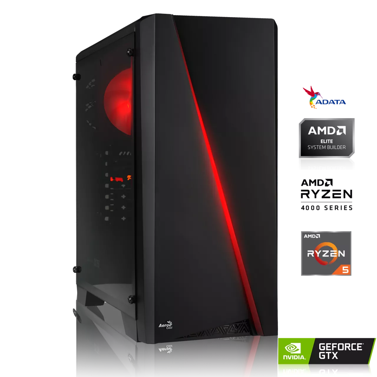 GAMING PC | AMD Ryzen 5 4500 6x3.60GHz | 16GB DDR4 | GTX1660 6GB | 256GB M.2 SSD