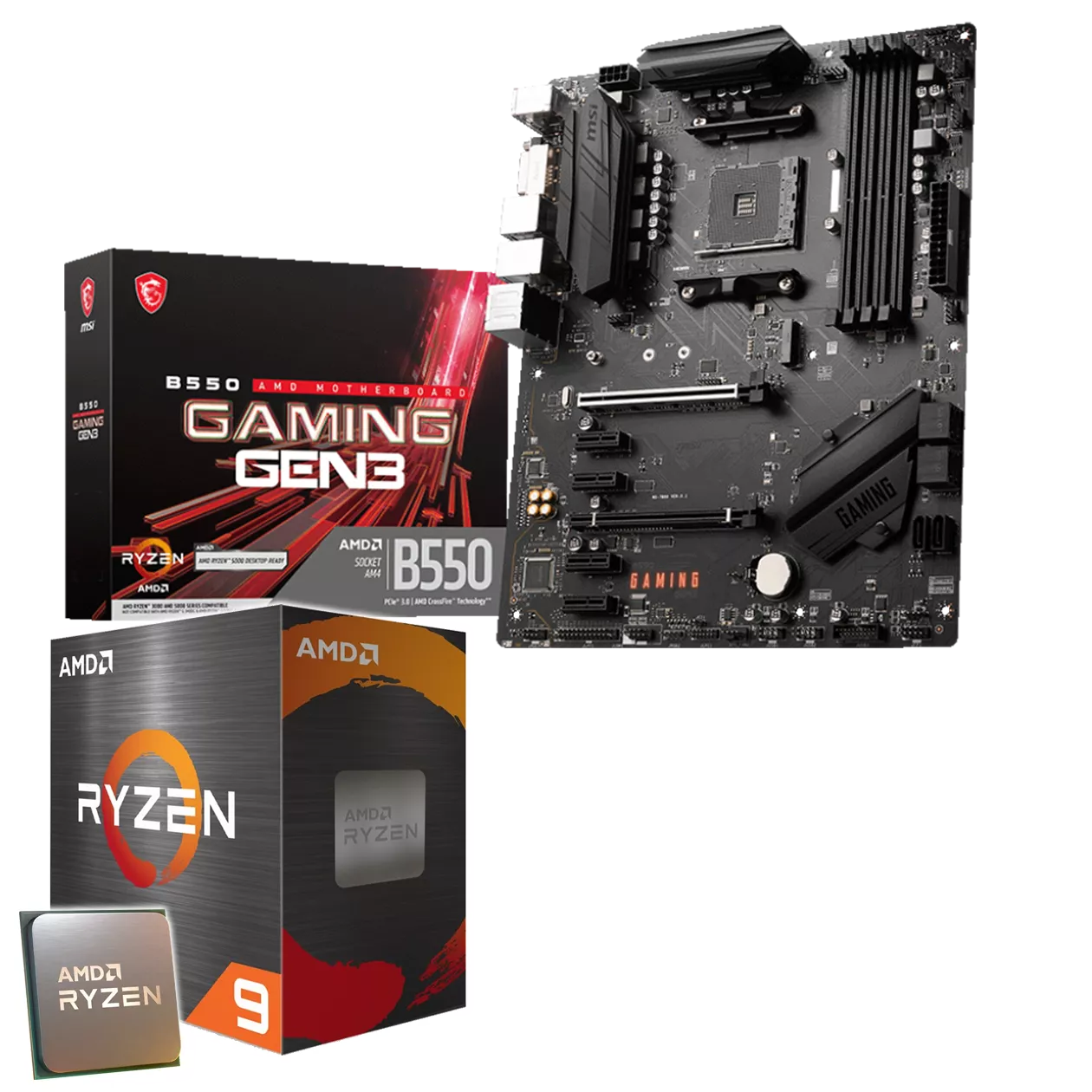Aufrüst-Kit: MSI B550 Gaming Gen3 - AMD Ryzen 9 5900X 12x 3.70 GHz