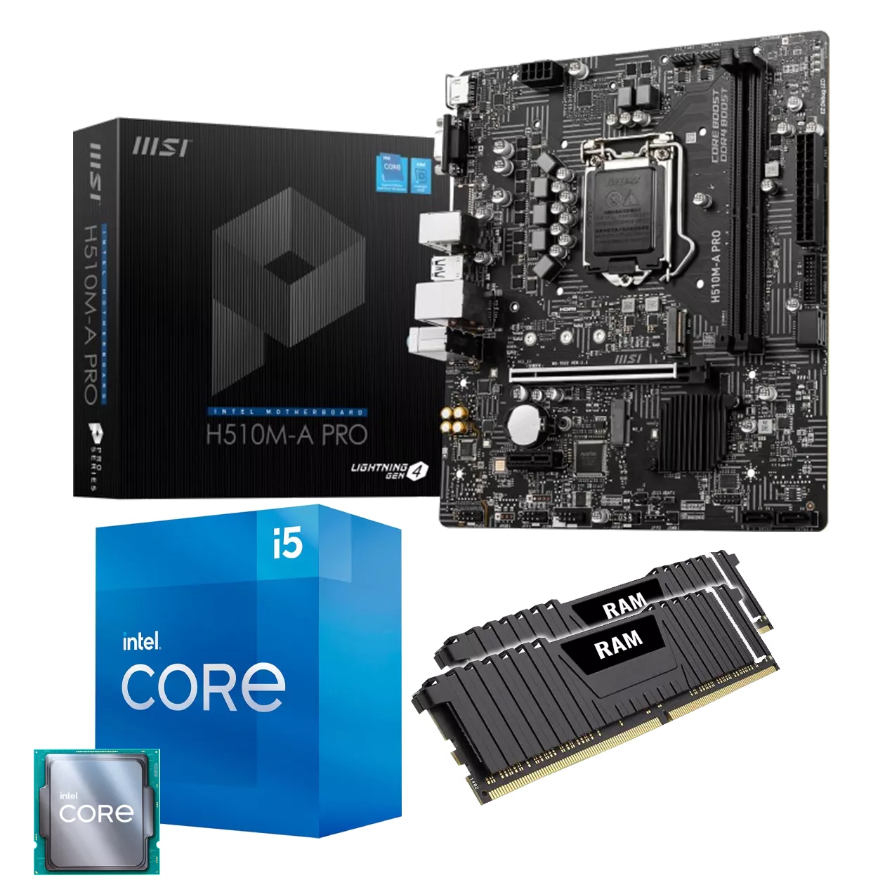 PC Aufrüstkit: GIGABYTE H510M H V2 | Intel Core i5-11400 6x 2.60GHz | 16GB DDR4 | Intel UHD