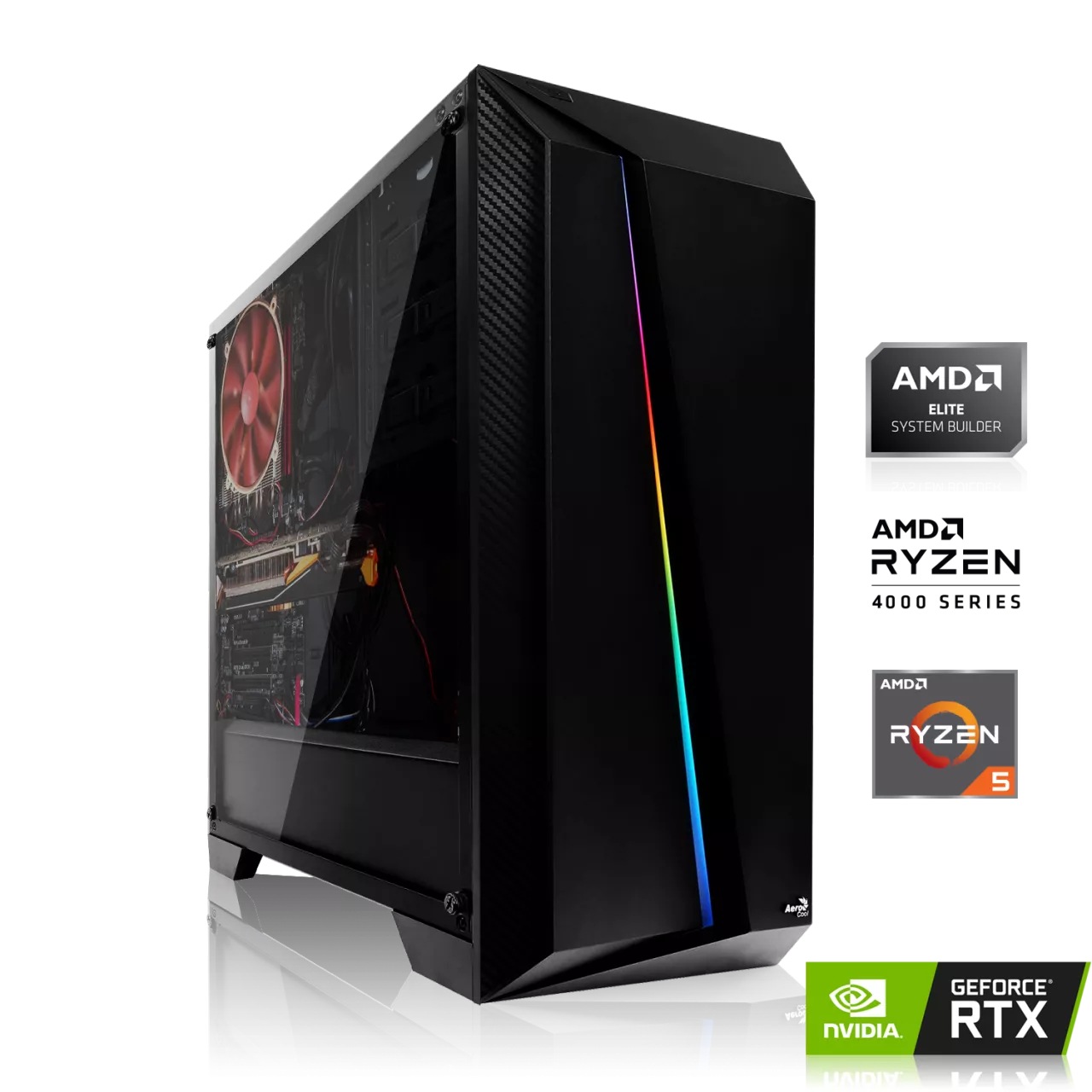 GAMING PC | AMD Ryzen 5 4500 6x3.60 GHz | 16GB DDR4 | RTX 2060 12GB | 500GB M.2 SSD