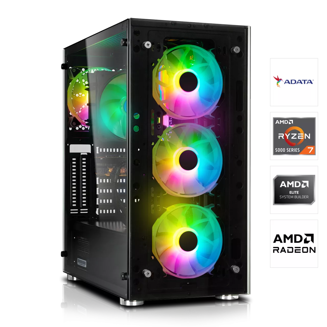 GAMING PC | AMD Ryzen 7 5700X 8x3.40GHz | 16GB DDR4 | RX 7900 GRE 16GB | 1TB M.2 SSD